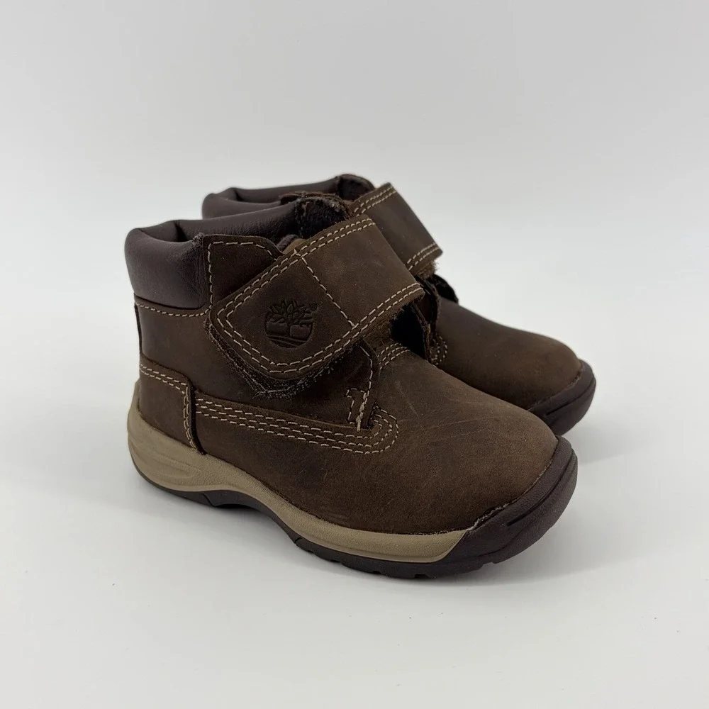 TIMBERLAND EARTHKEEPERS BOOTS HOOK‎ AND LOOP TODDLER Size 4 SHOES 2588R